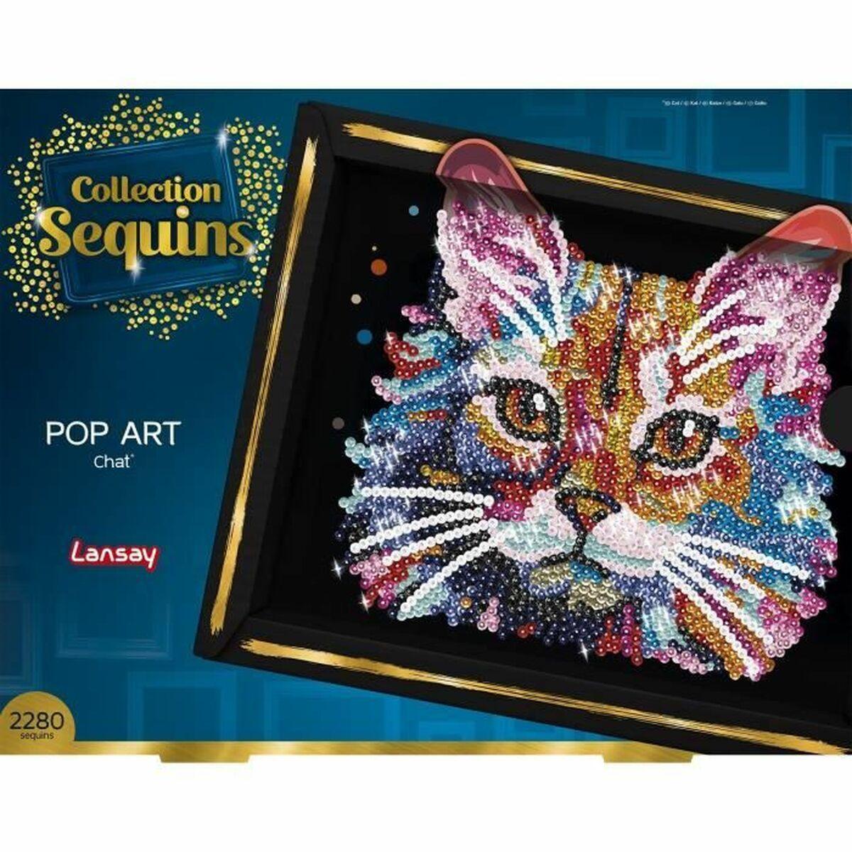 Lansay Collection Sequins - Pop Art Kat hobbykit (perler/pailletter)