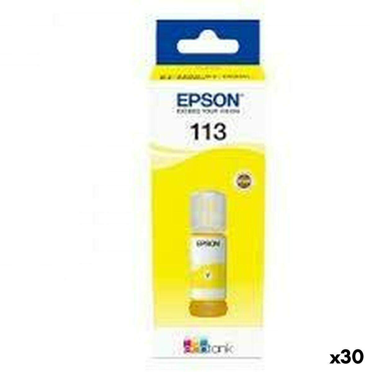 Epson 113 gul blæk - original genopfyldning til EcoTank ET-5850/5800/5880/5170/5150/16650/16600/16680/16150