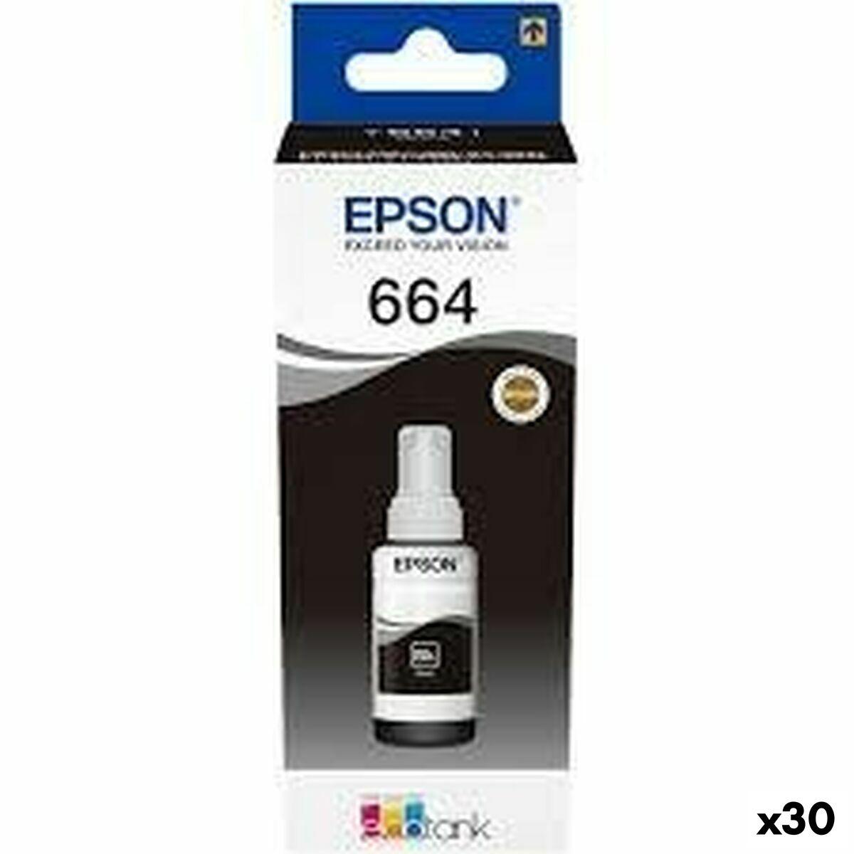 Epson 664 genopfyldningsblæk - Sort, 70 ml