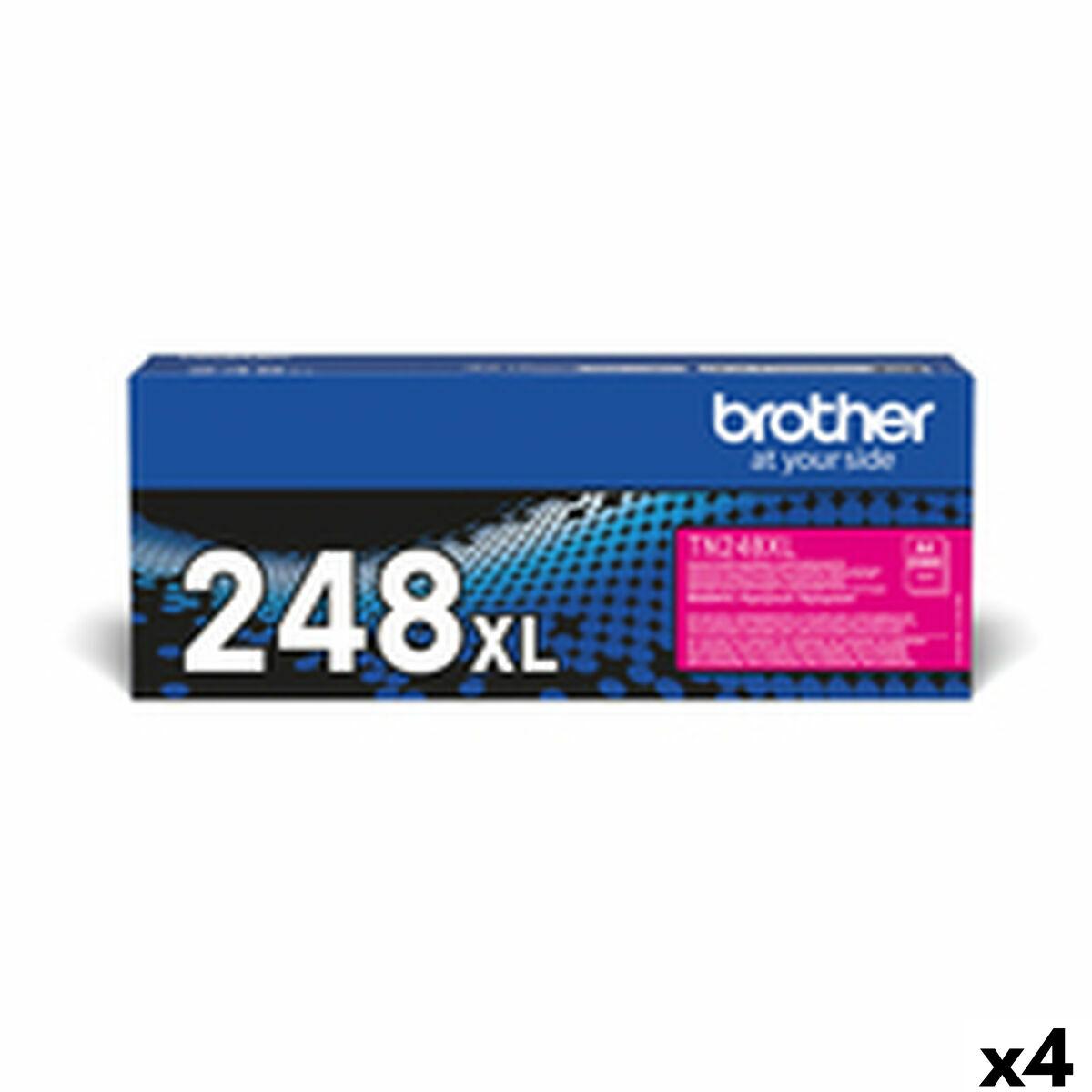 Brother magenta toner 248XL - sæt med 4 til udvalgte farvelasere
