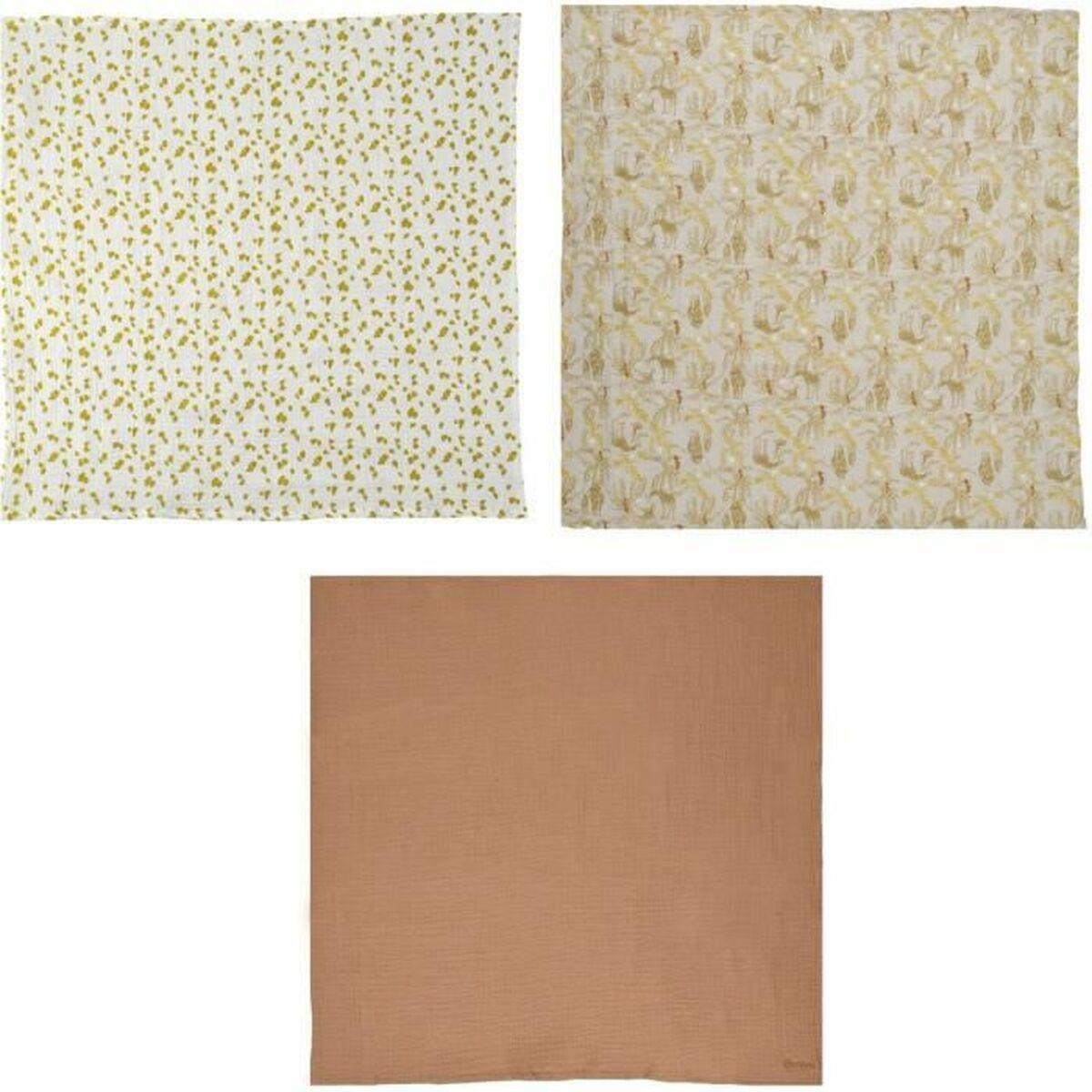 Domiva musselin stofbleer 60 x 60 cm - 3-pak