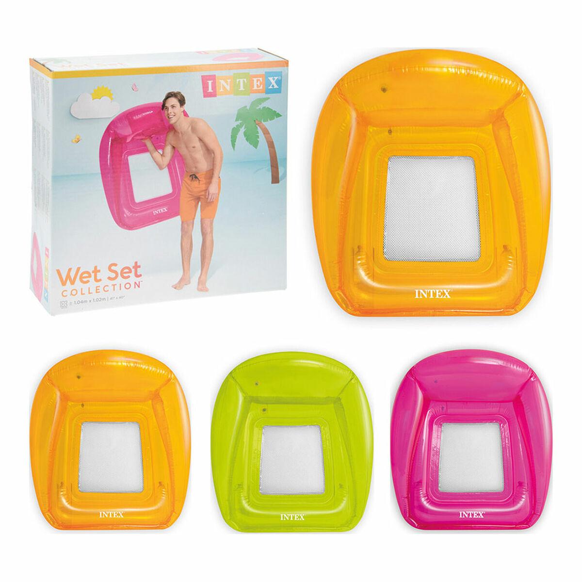 Intex oppustelig lounge-flyder, multifarvet 104 × 102 cm