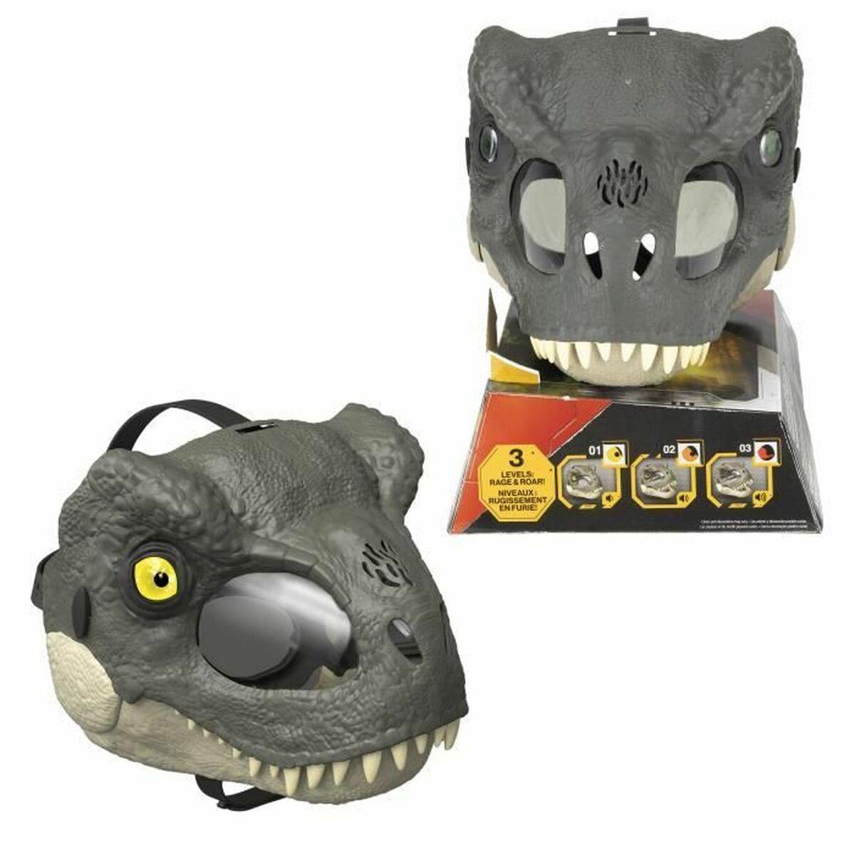 Jurassic World maske - multifarvet plastik med lydeffekter