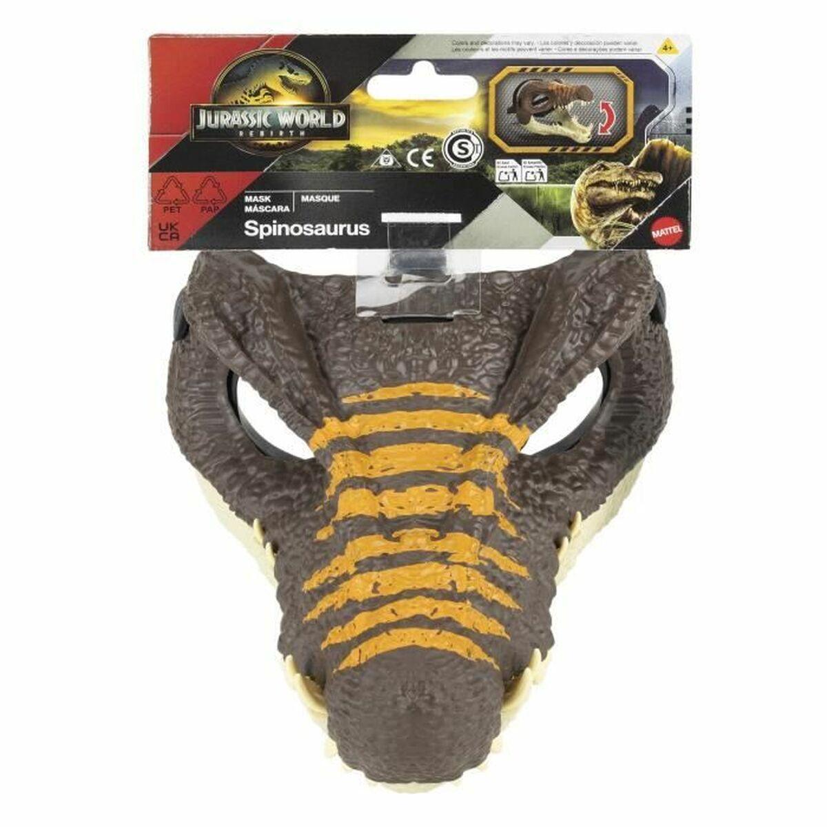 Jurassic World maske - Spinosaurus, multifarvet (plast)