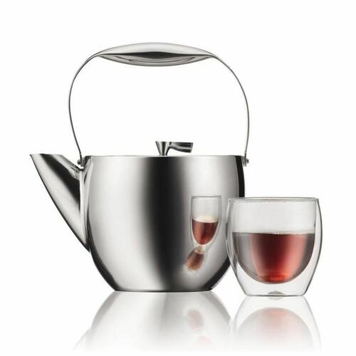 Bodum tekande i rustfrit look - elegant servering