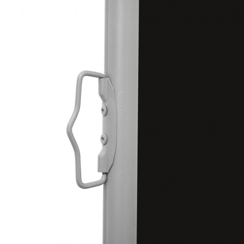 Sammenrullelig sidemarkise til terrassen 600x160 cm sort