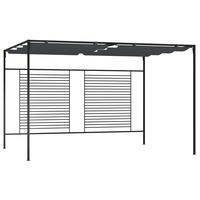 Havepavillon med udtrækkeligt tag 4x3x2,3 m 180 g/m² antracit