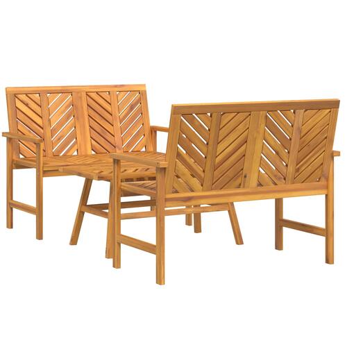 3 Stykke Have Lounge Sæt Solid Træ Akacietræ