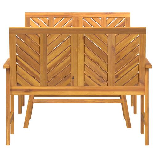 3 Stykke Have Lounge Sæt Solid Træ Akacietræ