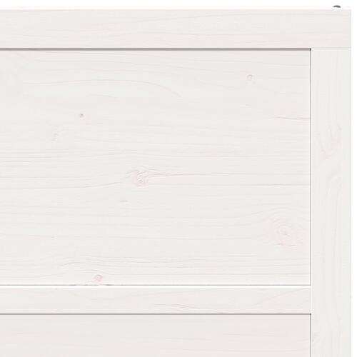 Lade Dør Hvid 80x208 cm Solid Træ Fyrretræ