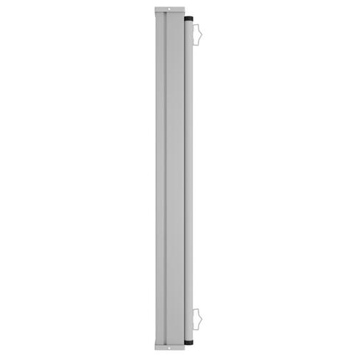 Sammenrullelig sidemarkise til terrassen 140x600 cm grå