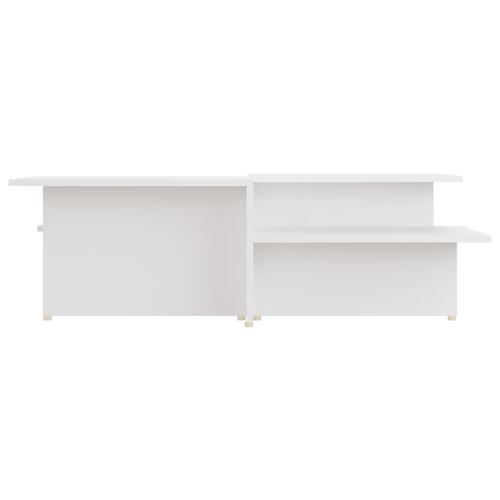 Sofaborde 2 dele 111,5x50x33 cm spånplade hvid
