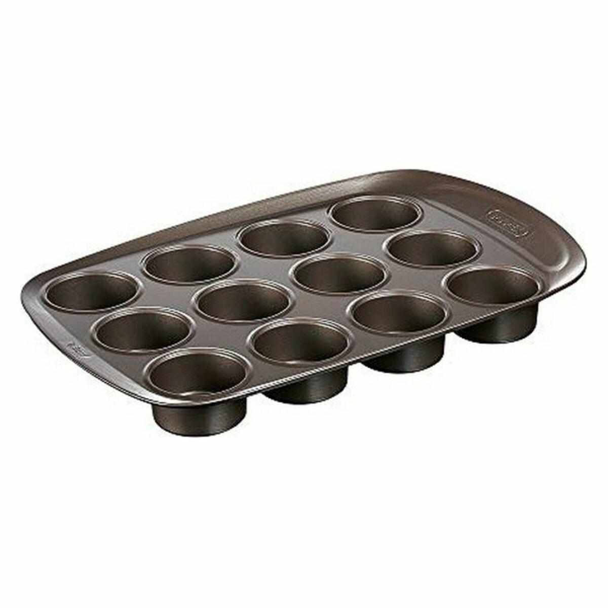 Pyrex muffinform - metal, 12 kopper