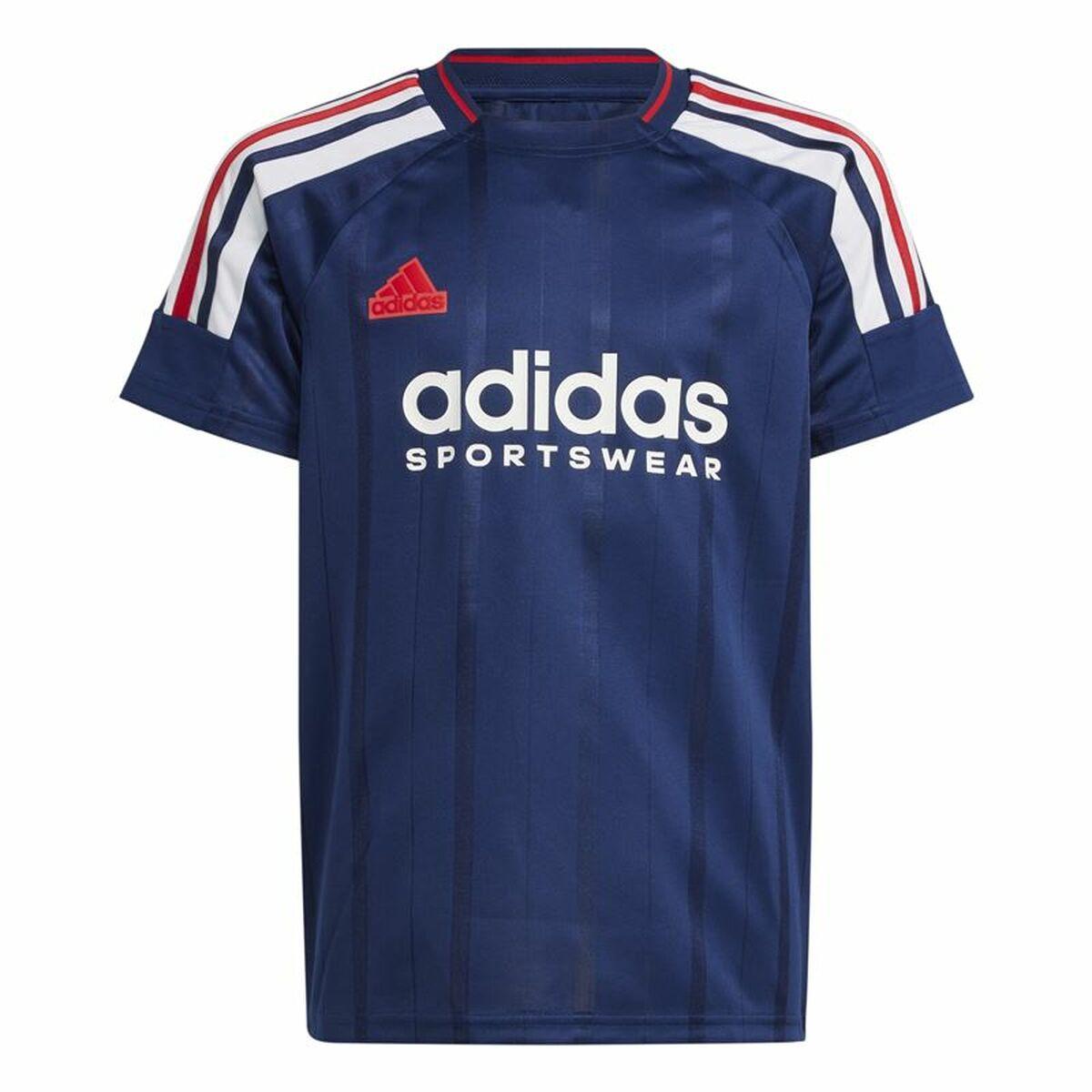 Adidas Tiro Nations Pack kortærmet T-shirt, blå (7-8 år)