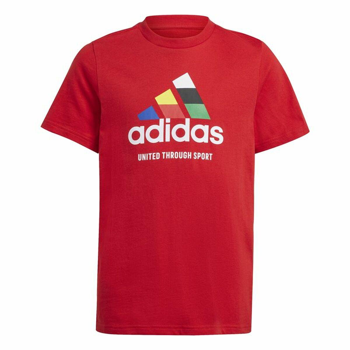 Adidas Tiro Nations Pack Graphic T-shirt, rød - 13-14 år