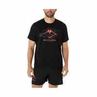 Kortærmet T-shirt til Mænd Asics Fujitrail Logo Ss Top Sort S