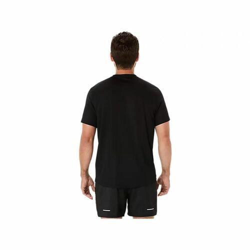 Kortærmet T-shirt til Mænd Asics Fujitrail Logo Ss Top Sort XL