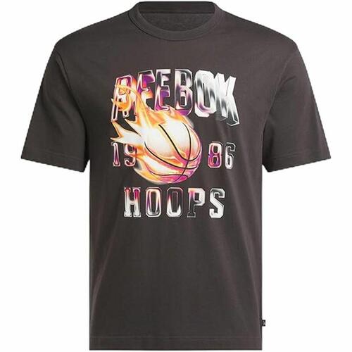 Kortærmet T-shirt til Mænd Reebok Gs Basketball On Fir Sort XL