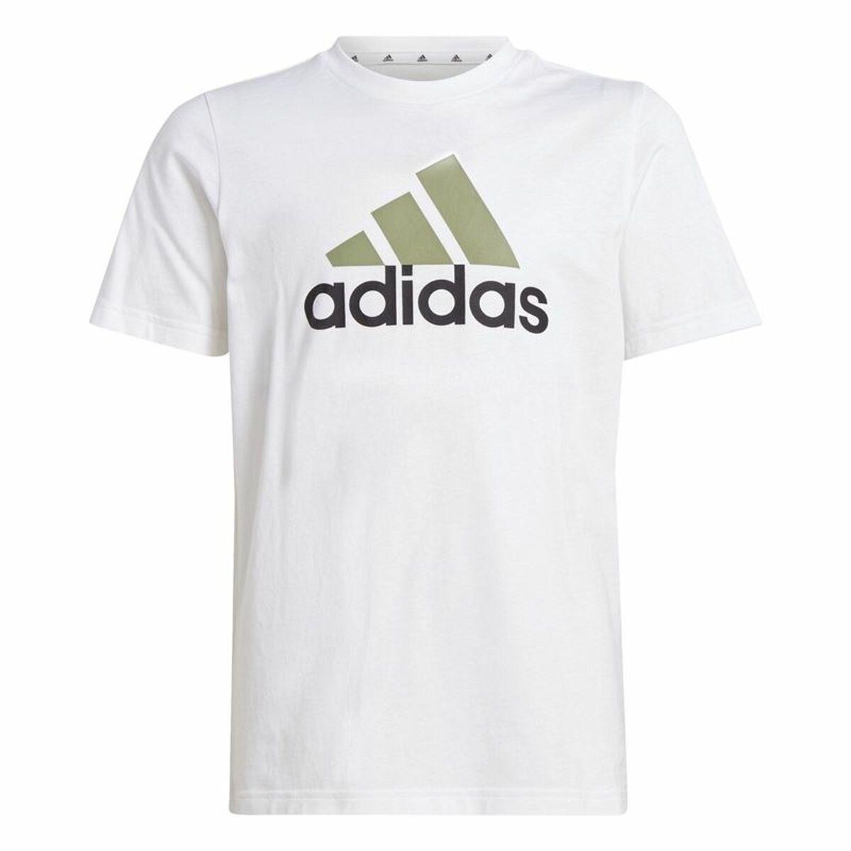 Adidas Essentials kortærmet T-shirt til børn, hvid (15-16 år)
