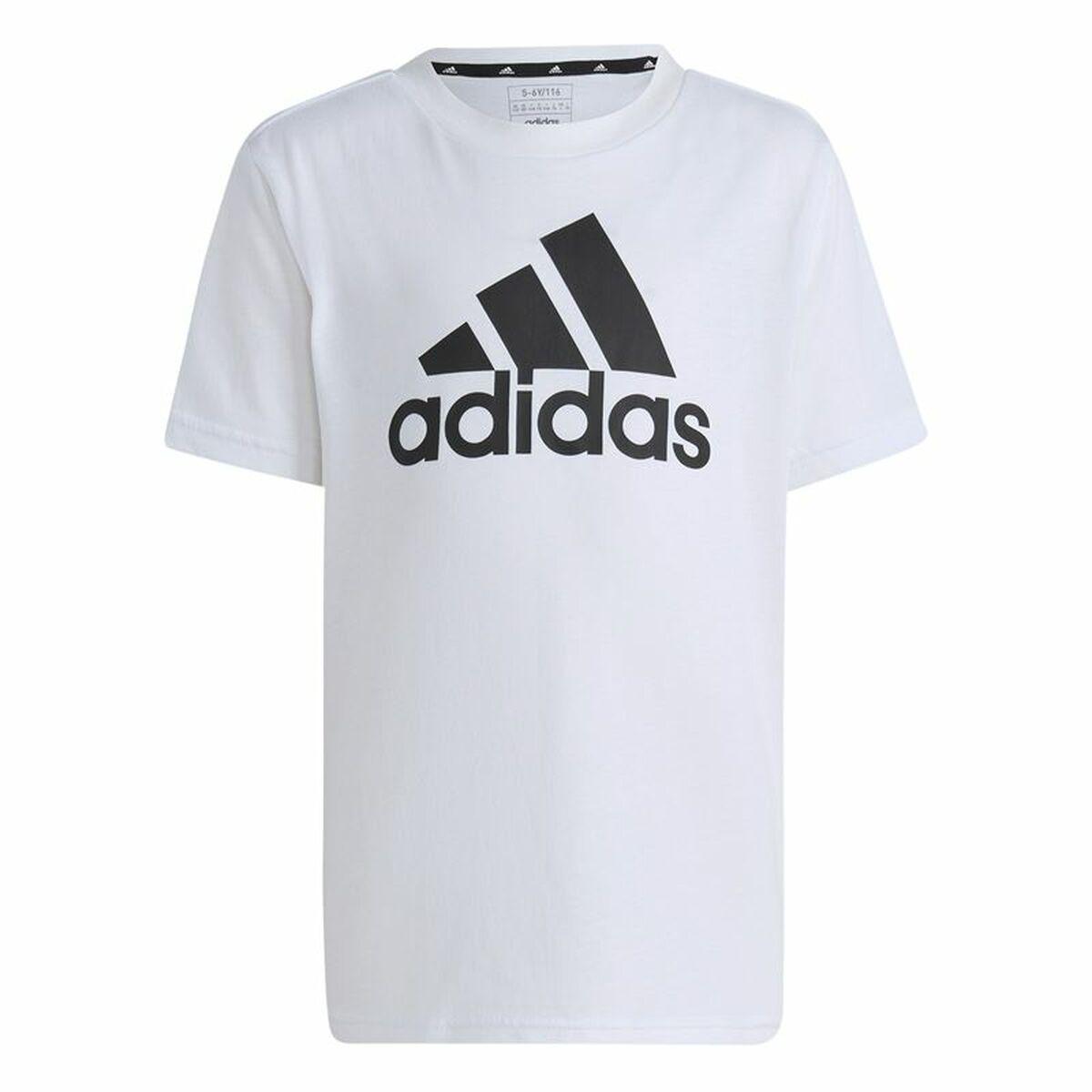 Adidas kortærmet T-shirt til børn - hvid, 7-8 år