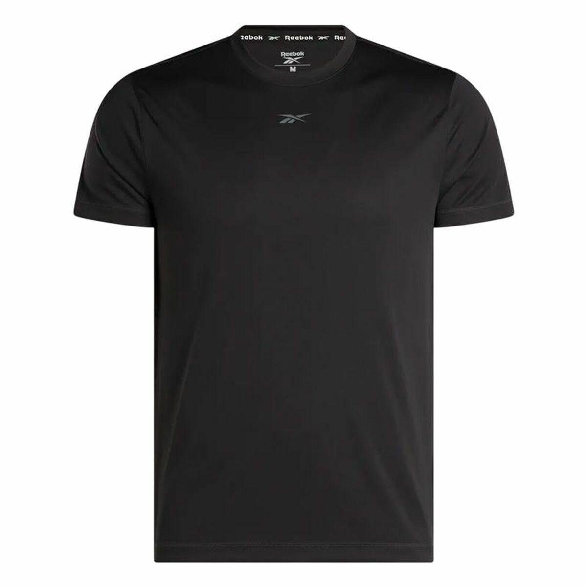 Kortærmet T-shirt til Mænd Reebok Id Train Ss Tech Tee Sort M