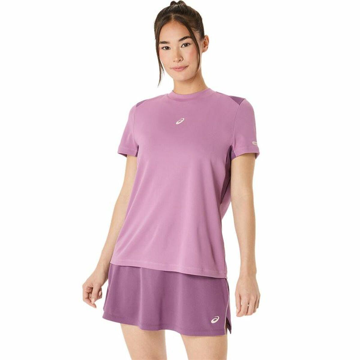 Asics Padel Court SS Top herre T-shirt - Lilla/Violet (L)