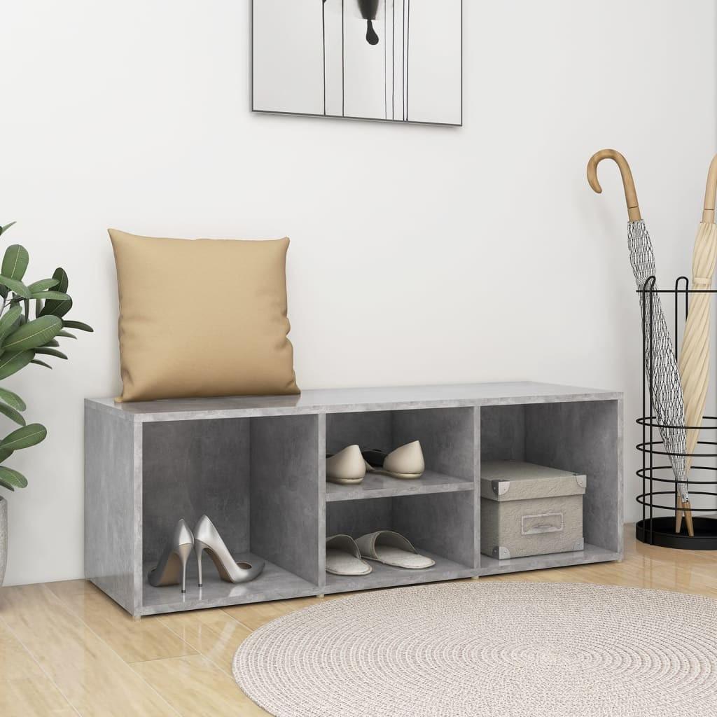 Skoreol 105x35x35 cm konstrueret træ betongrå