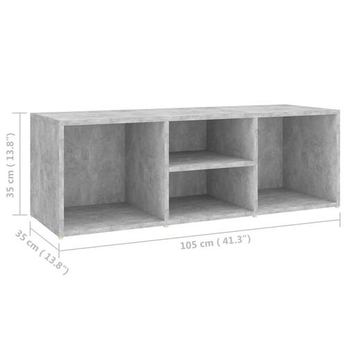 Skoreol 105x35x35 cm konstrueret træ betongrå