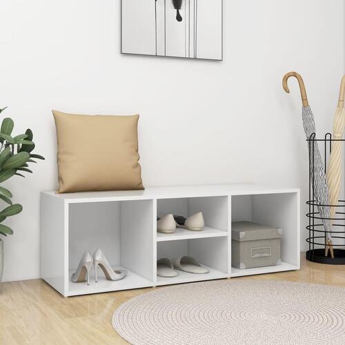 Skoreol 105x35x35 cm konstrueret træ hvid