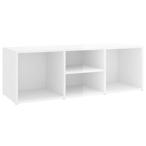 Skoreol 105x35x35 cm konstrueret træ hvid højglans