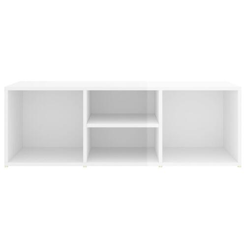 Skoreol 105x35x35 cm konstrueret træ hvid højglans