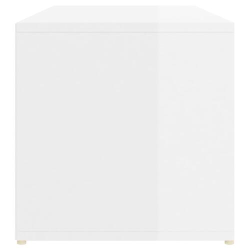 Skoreol 105x35x35 cm konstrueret træ hvid højglans