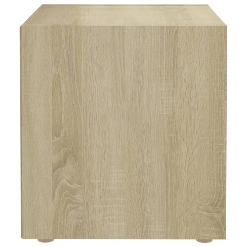 Tv-borde 2 stk. 37x35x37 cm konstrueret træ sonoma-eg