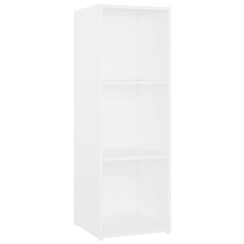 Tv-skab 107x35x37 cm spånplade hvid