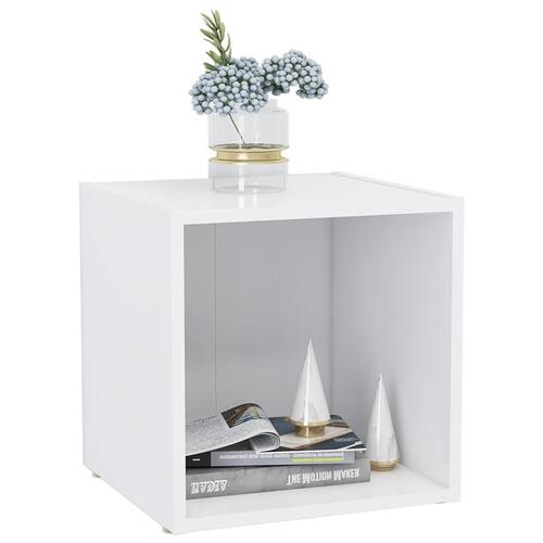 Tv-borde 2 stk. 37x35x37 cm konstrueret træ hvid