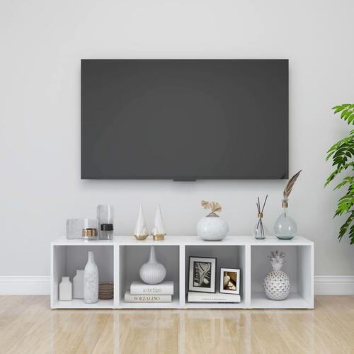 Tv-borde 2 stk. 37x35x37 cm konstrueret træ hvid