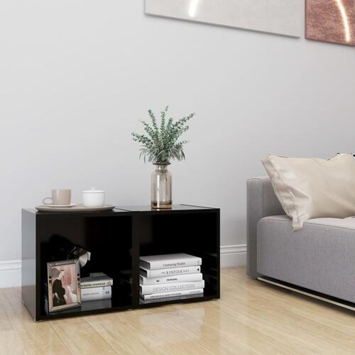 Tv-borde 2 stk. 37x35x37 cm konstrueret træ sort