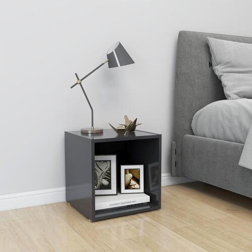 Tv-bord 37x35x37 cm konstrueret træ grå
