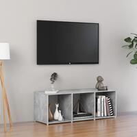 Tv-skab 107x35x37 cm konstrueret træ betongrå