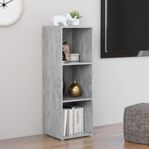 Tv-skab 107x35x37 cm konstrueret træ betongrå