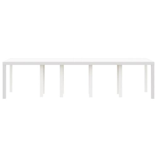 Have Bord Hvid 300x100x73 cm Poly Rattan, Have Bord Hvid 150x100x73 cm Poly Rattan