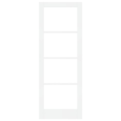 Indvendig Dør med Glas "ORKDAL" Hvid 78x211x4 cm