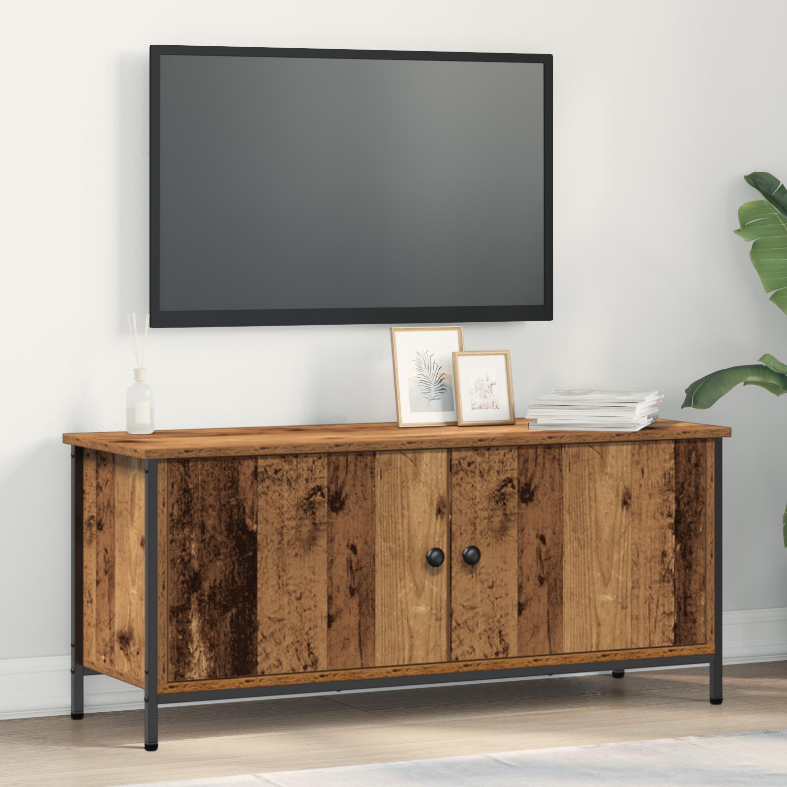 Gammel træ TV-møbel Gammelt træ Spånplade 102 x 35 x 45 cm