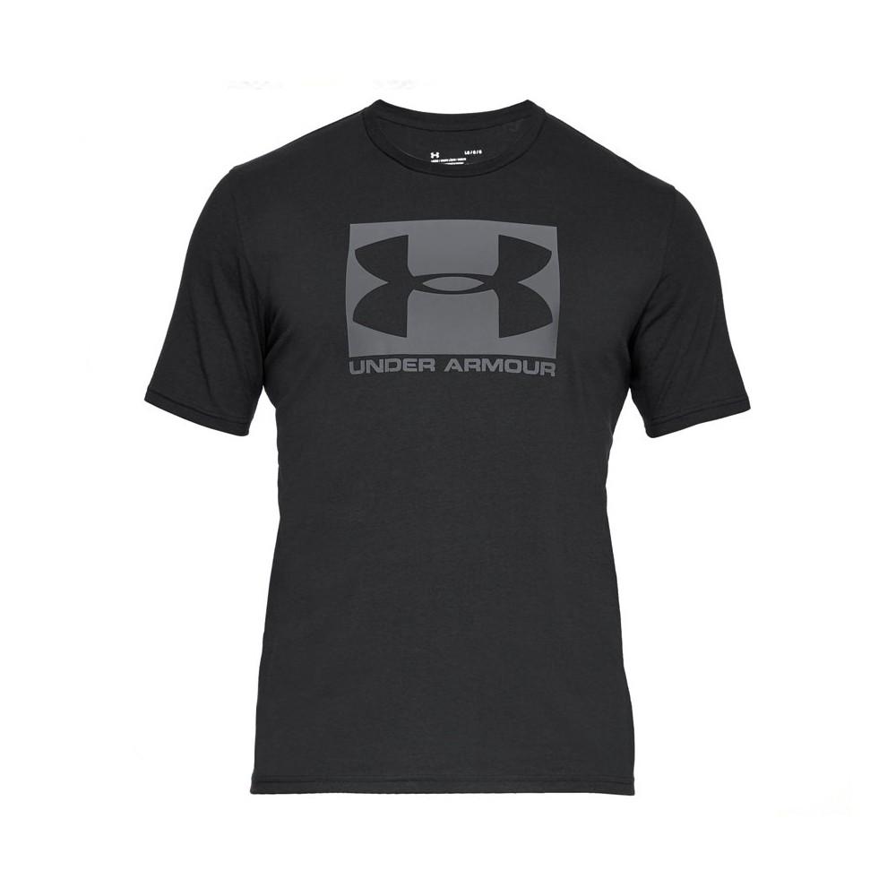 Kortærmet T-shirt til Mænd BOXED SPORTSTYLE Under Armour 1329581 001 Sort S