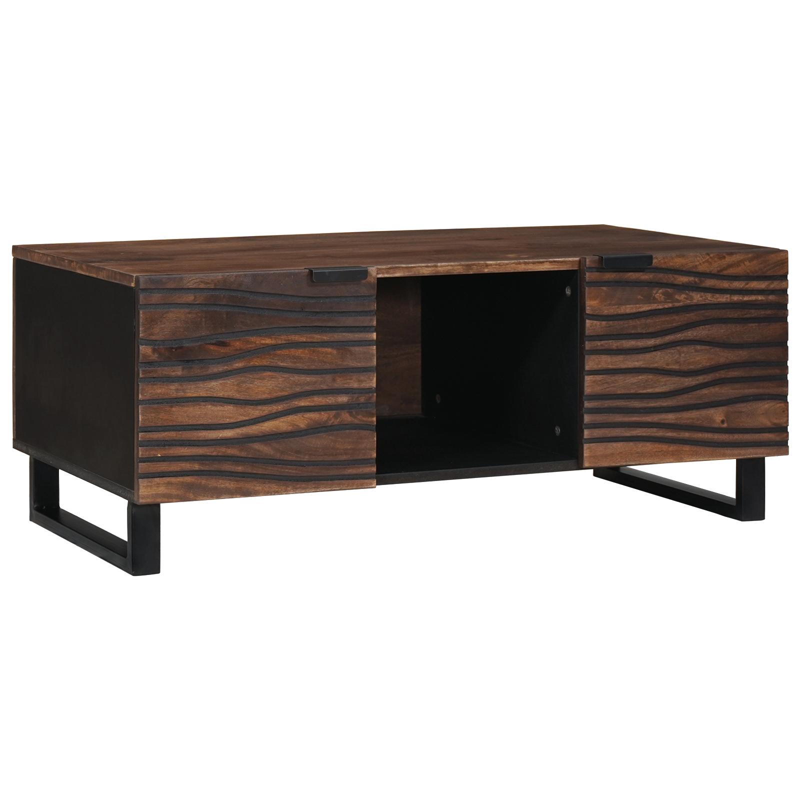 Sofabord Brun og sort 100 x 54 x 40 cm billede