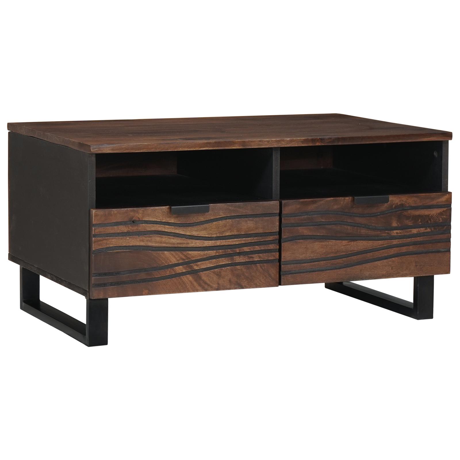 Sofabord 80x54x40 cm Solid Valnød