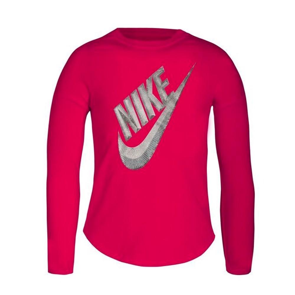 Langærmet T-shirt til Børn Nike C489S-A4Y Pink 2-3 år