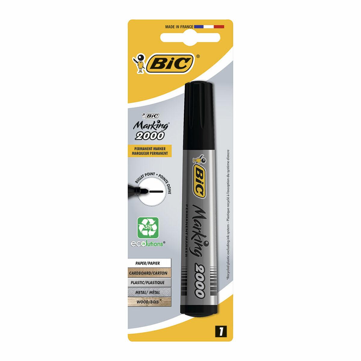 Permanent marker Bic Marking 2000 - sort