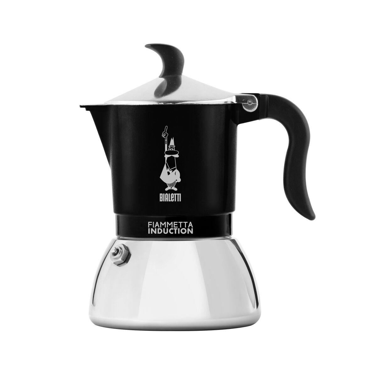 Bialetti Fiammetta Induction espressokande - sort, aluminium, 4 kopper