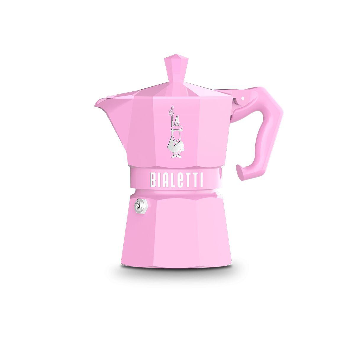 Bialetti Moka Exclusive espressokande 3 kopper - pink aluminium